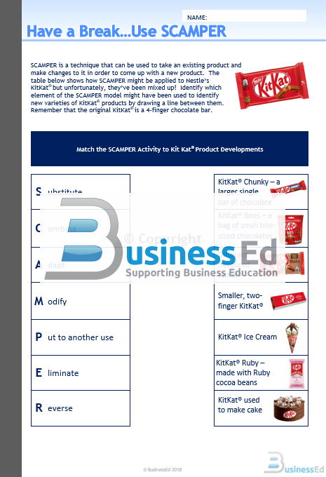 Have a Break...Use SCAMPER