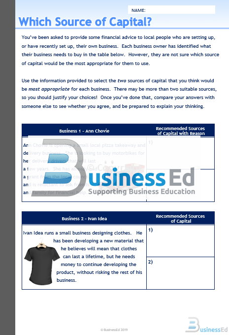 Which Source of Capital