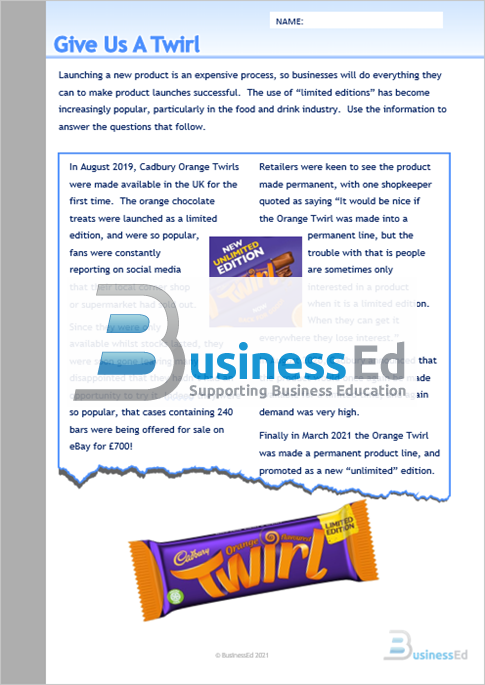 Give Us A Twirl Worksheet