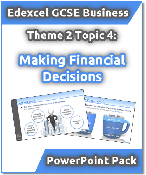 Edexcel GCSE Business Theme 2: 4. Making Financial Decisions PowerPoint Pack