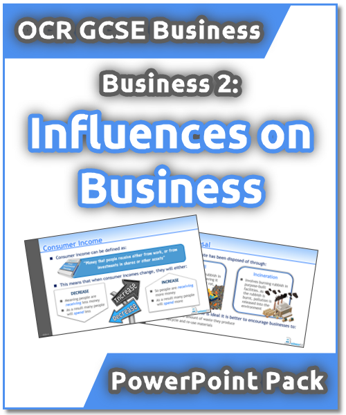 OCR GCSE Business 2: Influences on Business PowerPoint Pack