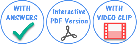 Answers, Interactive PDF and Video Clip Icon